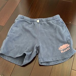 Dark blue roots kids shorts.